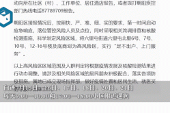 辽宁朝阳调整风险等级最新消息（北京朝阳区疫情最新情况风险等级）
