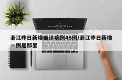 浙江昨日新增确诊病例45例（浙江新增病例最新消息）