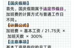 国庆加班怎么算加班费，今年国庆加班算几天
