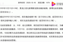 黑龙江新增5例本地确诊 1例无症状（黑龙江新增本土确诊病例最新消息）