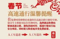 春节免费高速时间2024几天（2024年春节免费时间）