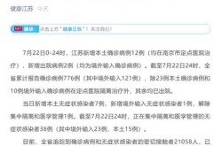 江苏新增25例本土无症状感染者（江苏新增50例本土确诊）