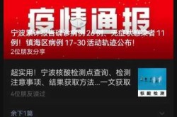 镇海疫情最新数据消息，宁波疫情最新消息今天新增病例