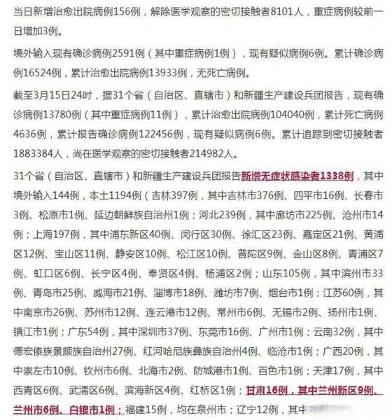 甘肃新增11例境外输入病例/甘肃新增11例（31省市新增本土病例最新消息）