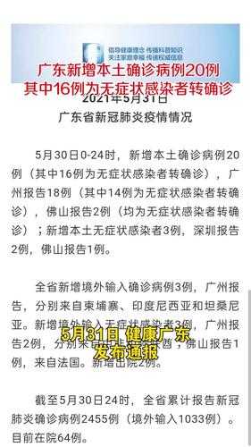 广东新增本土确诊病例32例是哪里的（广东省新增本土确诊病例）