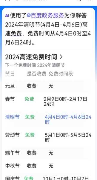 高速清明节免费时间2021年（清明节高速收费吗?2023年）