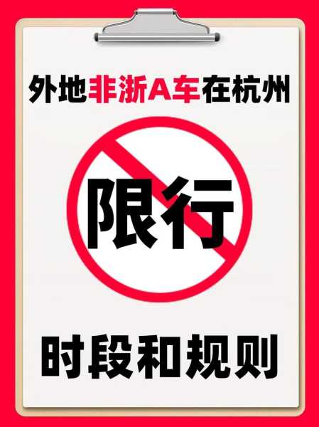 杭州限行最新通知2023年3月(杭州限行最新规定2024)