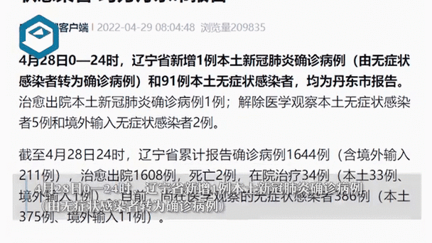 辽宁省新增3例本土确诊病例（31省市新增本土病例最新消息）