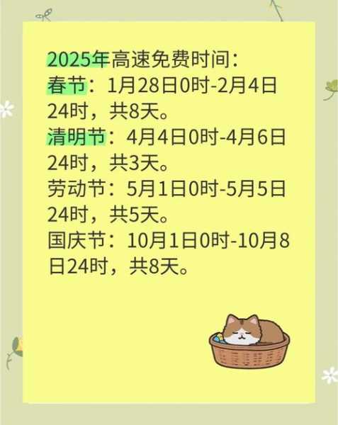高速费免费2021时间,高速免过路费时间2021