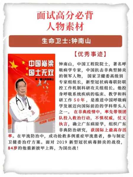钟南山事迹50字概括,中国钟南山事迹50字
