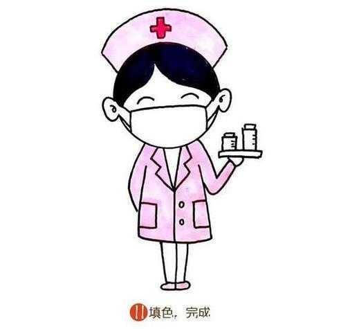 白衣天使怎么画戴口罩的女的,戴口罩的白衣天使怎么画