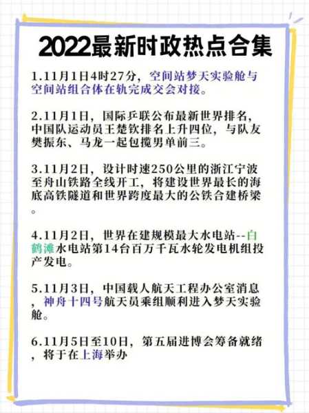 2022年新闻摘抄十条,2022年国内十大新闻