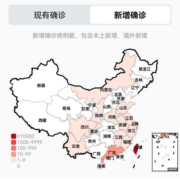 全国疫情最新消息地图分布,全国最新疫情地图