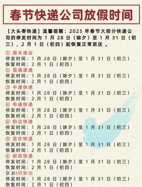 2022快递恢复时间一览表，2022年什么时候停快递