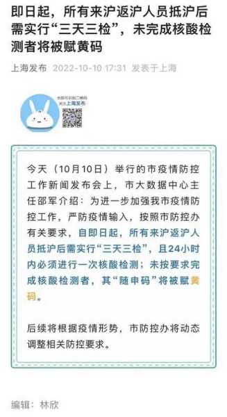 上海返沪人员最新规定，上海对外出旅游回沪人员规定