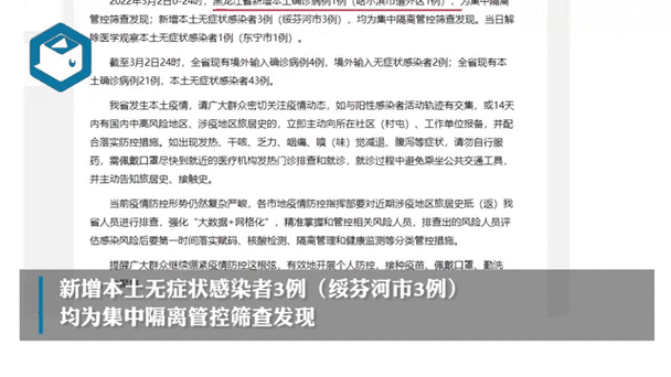 黑龙江黑河市新增1例阳性病例(黑龙江确诊病例最新情况)