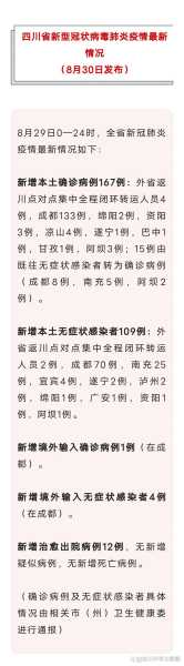 四川新增本土确诊32例，31省市新增本土病例最新消息