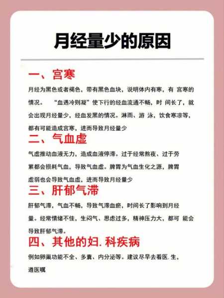 月经量少是什么原因导致,大姨妈量很少什么原因