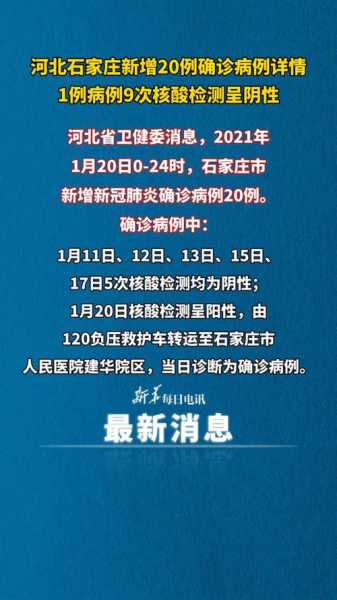 石家庄新增3例确诊病例,河北新增20例本土确诊病例