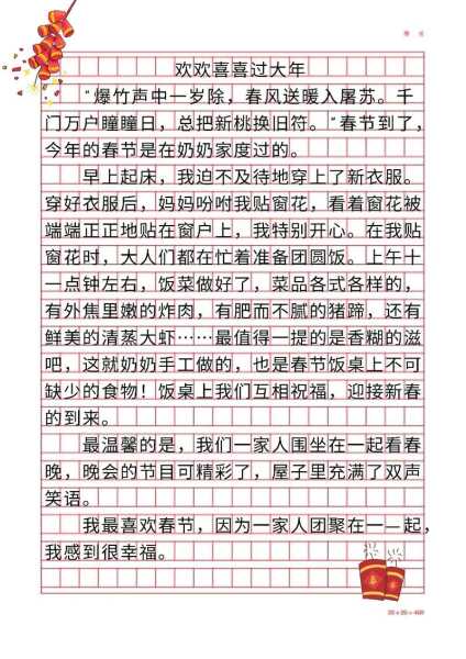 2020不一样的春节作文，2020不一样的春节文化作文