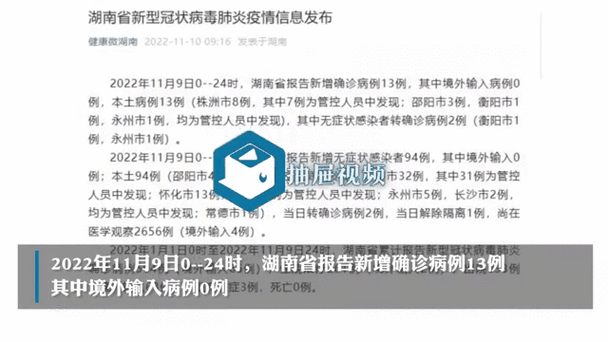 湖南新增确诊病例6例,昨天湖南省新增的病例