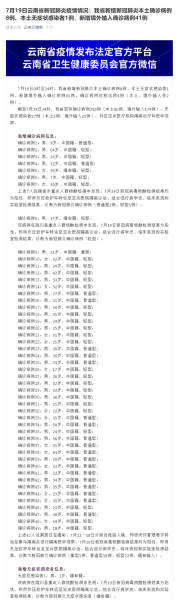 云南昨日新增本土确诊10例是哪里的，云南新增本土确诊病例