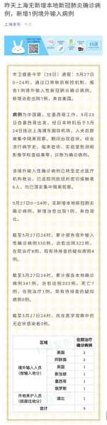上海新增1例境外输入病例，上海疫情境外输入最新情况