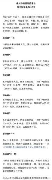 徐州最新疫情最新消息，徐州今天疫情最新情况