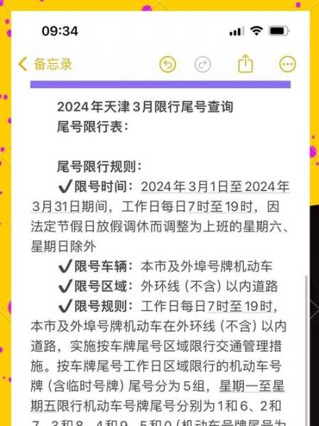 天津限号2023年2月最新限号时间,天津限号2023年8月最新限号